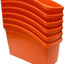Contenedores libros naranja pack 6