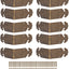 Protectores de esquina de caja de cobre Jeanoko para muebles, escritorios y armarios