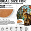 Posavasos cerámica con base corcho para gatos