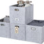 Contenedores fieltro 13x15x13" gris claro