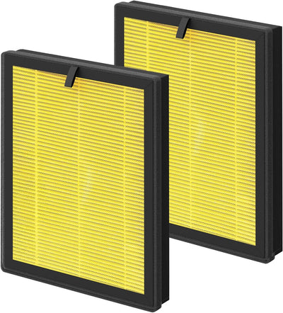 2 Filtros ClearAir-A5 H13 True Repuesto Amarillo