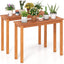 Soporte plantas madera teca interiores exteriores
