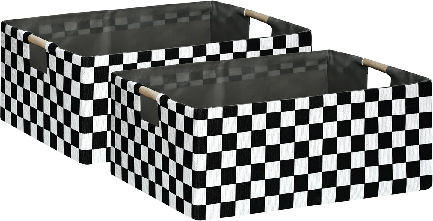 Cesta plegable 16.9" para armario niños juguetes 2 Pzas