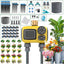 Kit riego goteo 150pies 2zonas divisor manguera 2vias antifugas