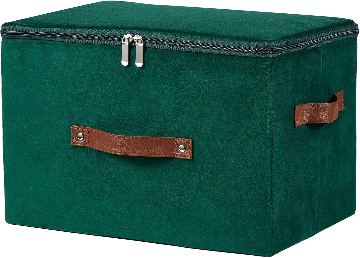 Cajas almacenamiento tela terciopelo con cremallera
