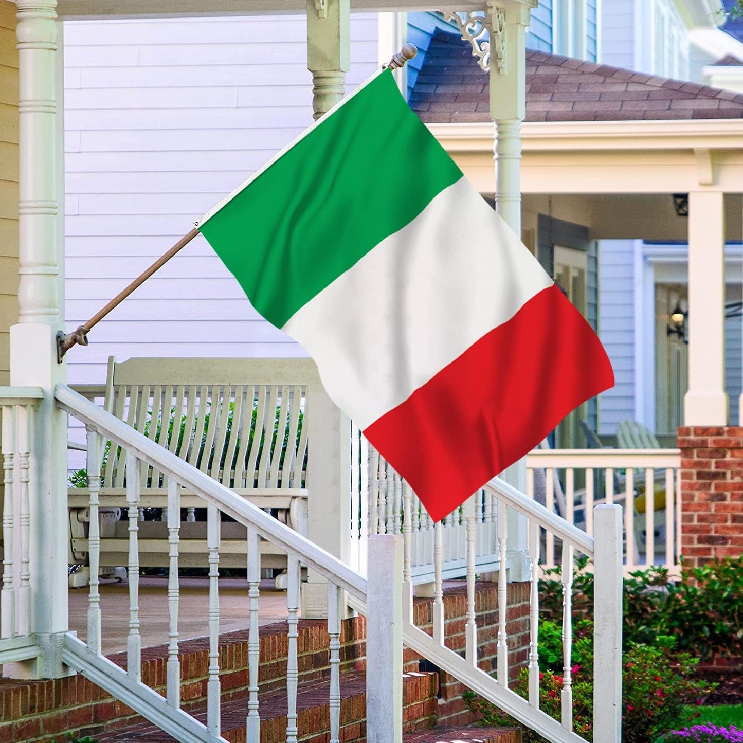 Banderas Italia 3x5 doble cara tela nylon 210D