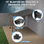 Kit Pérgola Inclinada 15° 4x4 Soporte Techo Madera