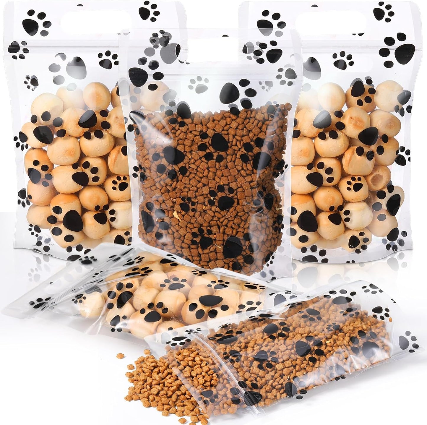 60 Bolsas Regalo Perros Temática Mascotas Negro
