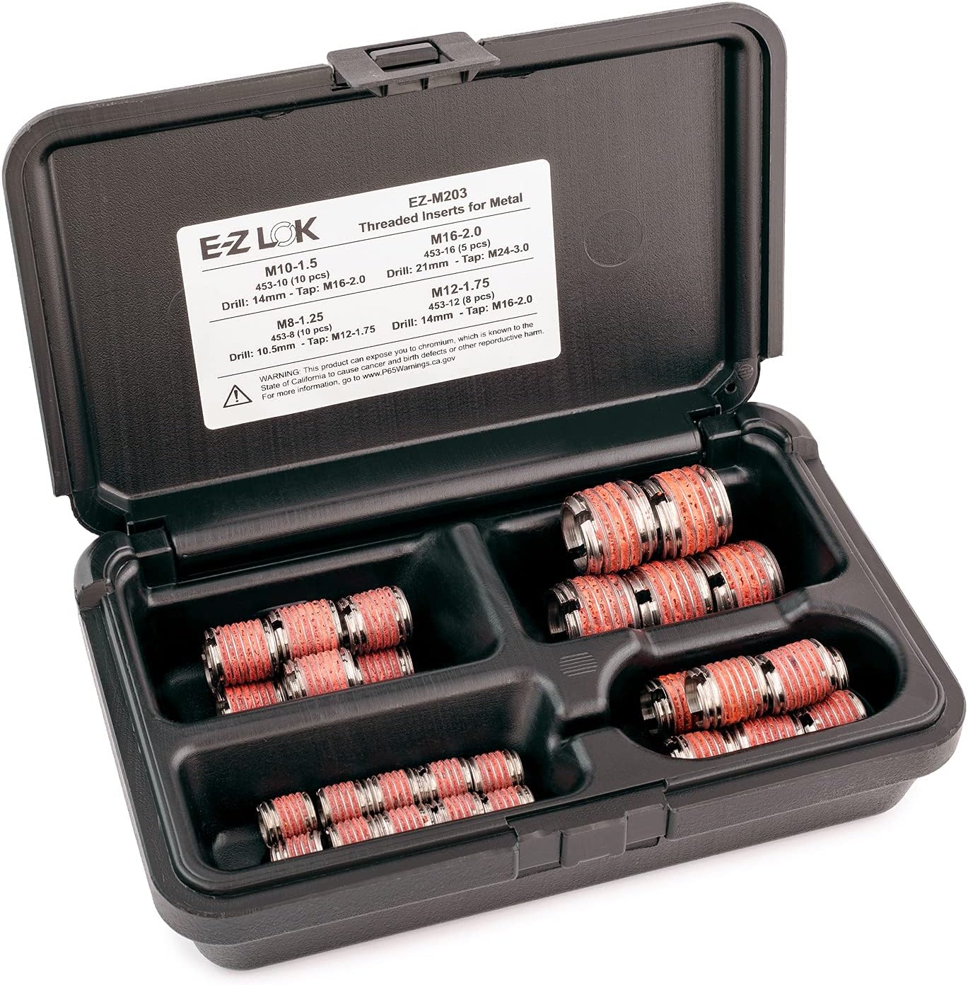 Insertos roscados acero inox M8 M10 M12 M16