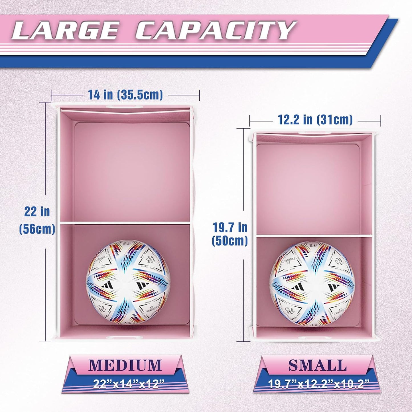 Organiz. maletero coche plegable con asas reforzadas rosa
