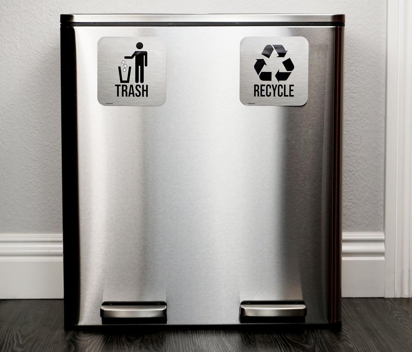 Imanes basura reciclaje 5.5" cubo al aire libre