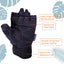 Guantes cuero sintético antideslizante para gimnasio