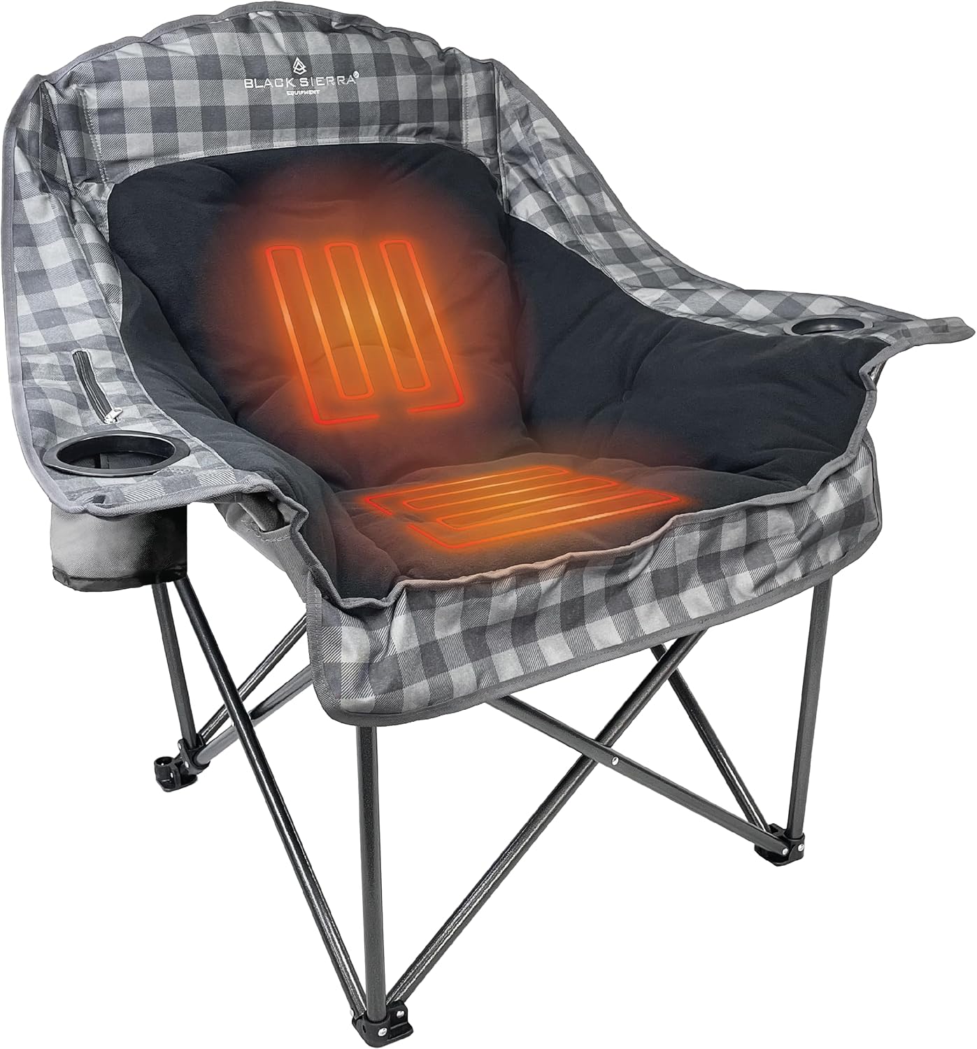 Silla camping con calefacción plegable 400lb
