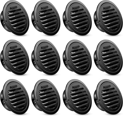 12 Rejillas Ventilación Acero Inox 6pulg Redondas