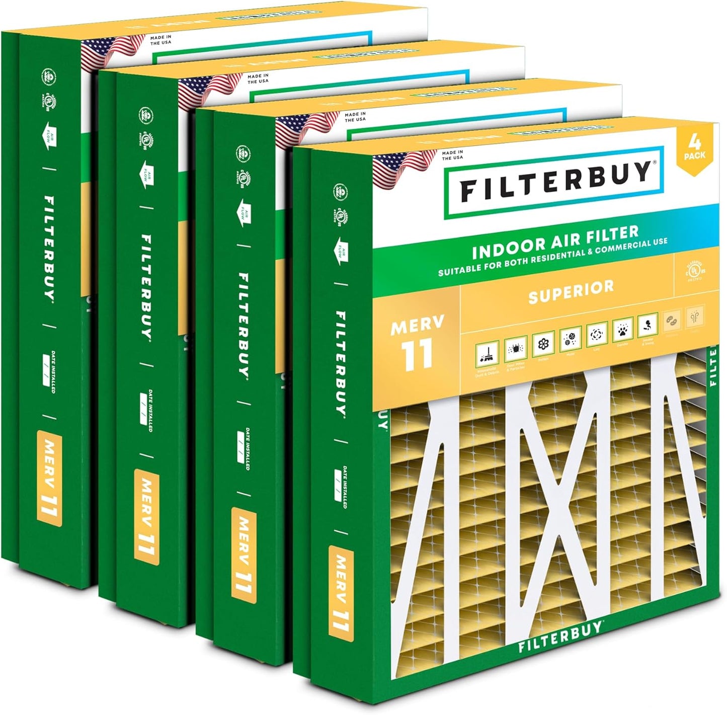 Filtros horno aire AFB Gold MERV 11 pack 4