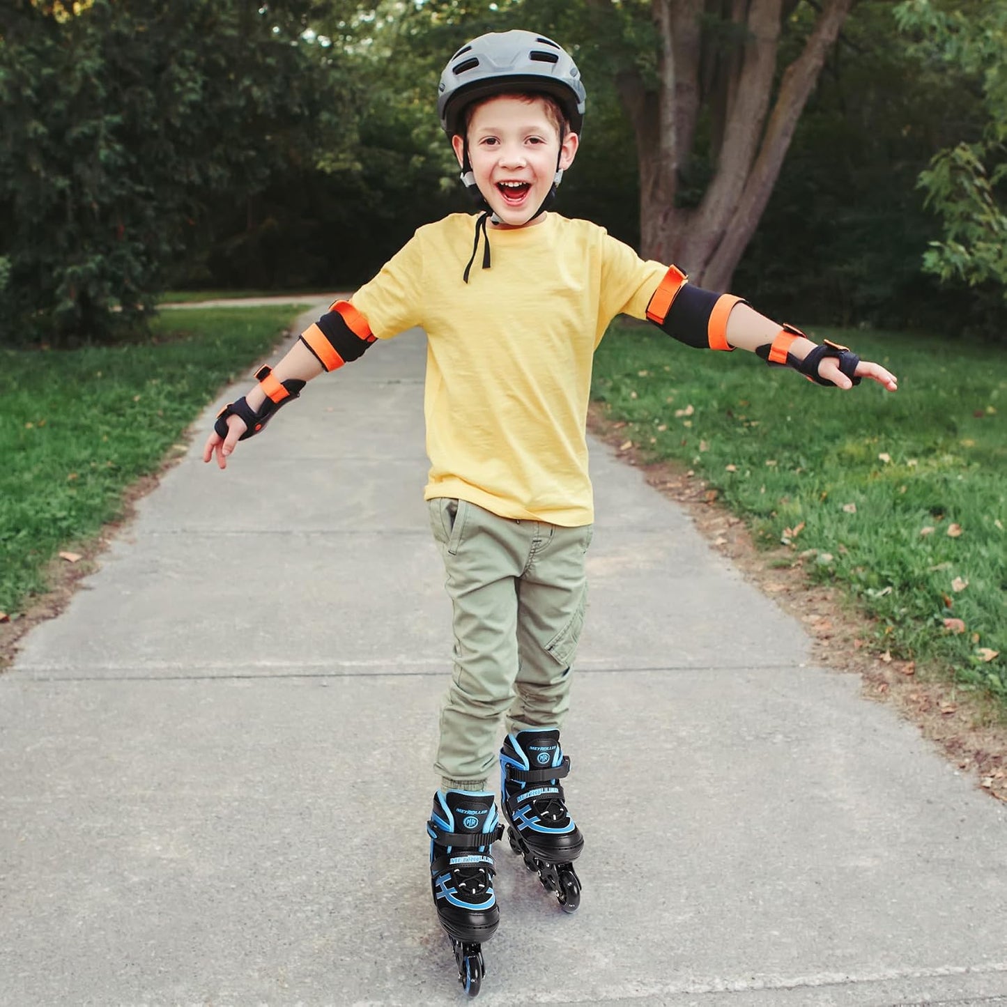 Patines en línea ajustables ruedas iluminadas niños