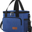 Bolsa almuerzo aislada con correa ajustable color azul