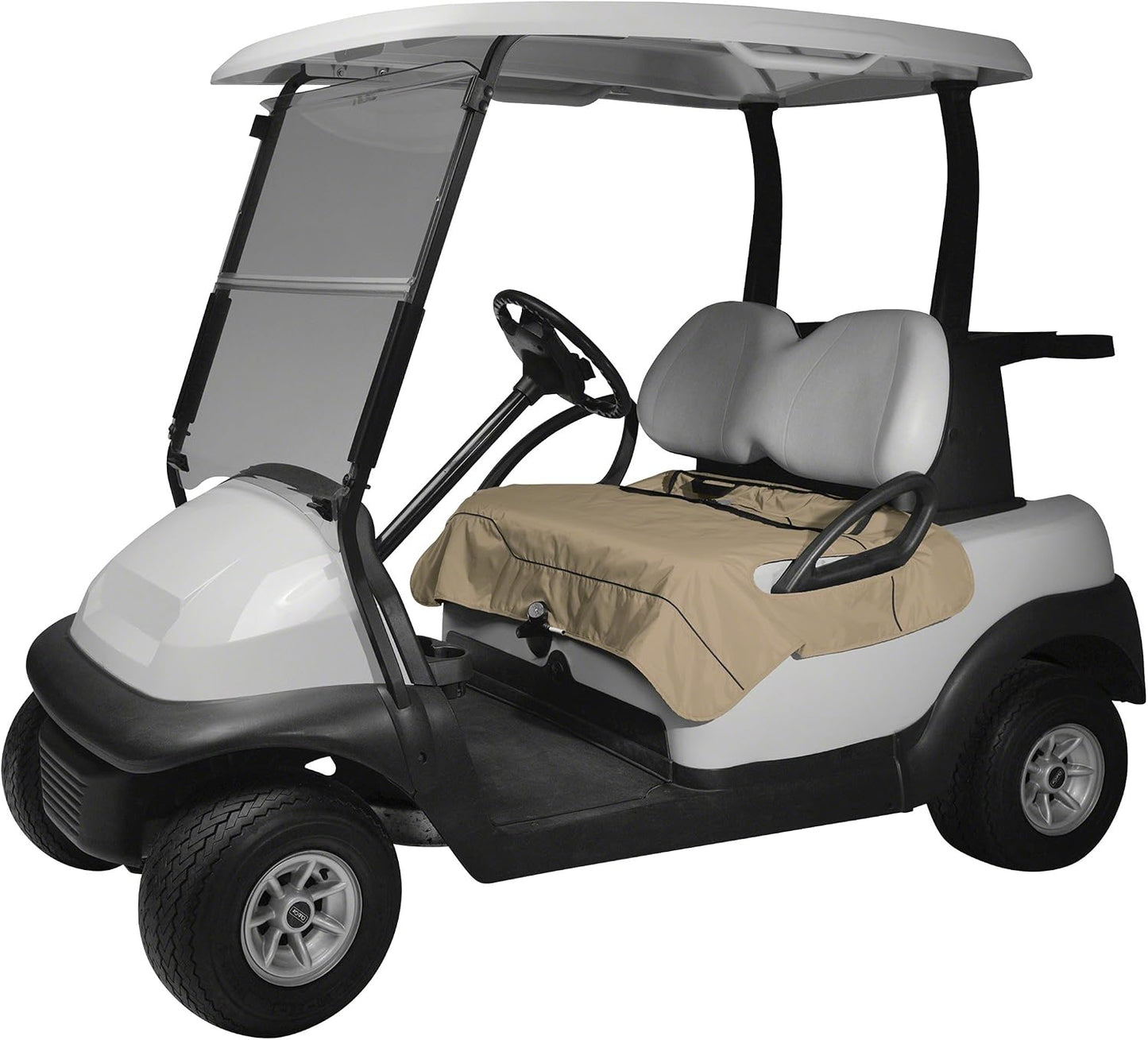 Manta asiento carrito golf a cuadros gris