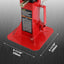 Soportes gato pinza ajustable 12 toneladas rojo