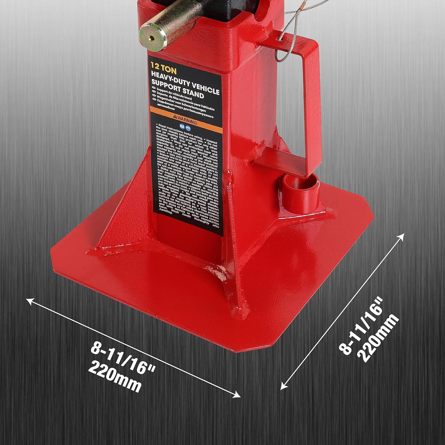 Soportes gato pinza ajustable 12 toneladas rojo