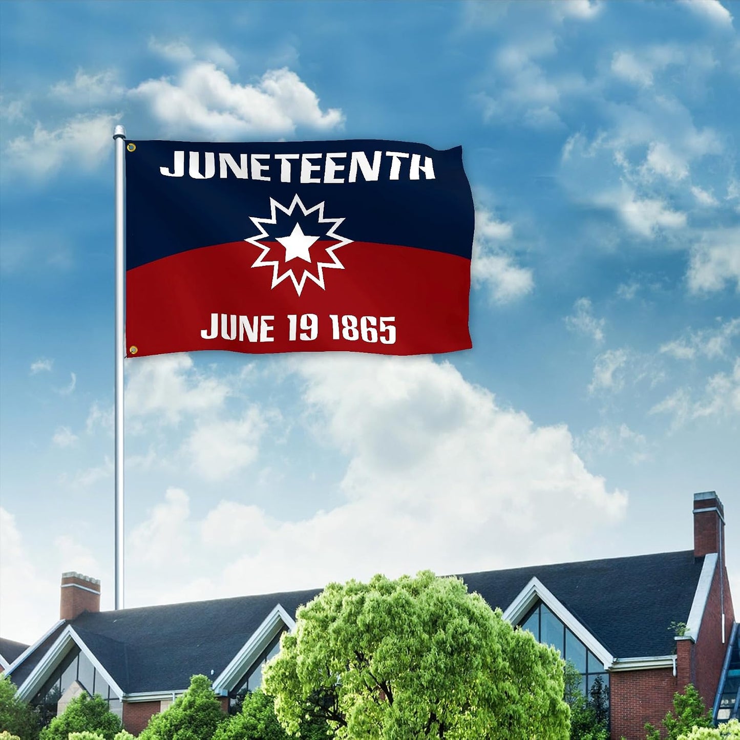 Banderas Juneteenth 3x5ft 19 de junio 1865 Emancipación