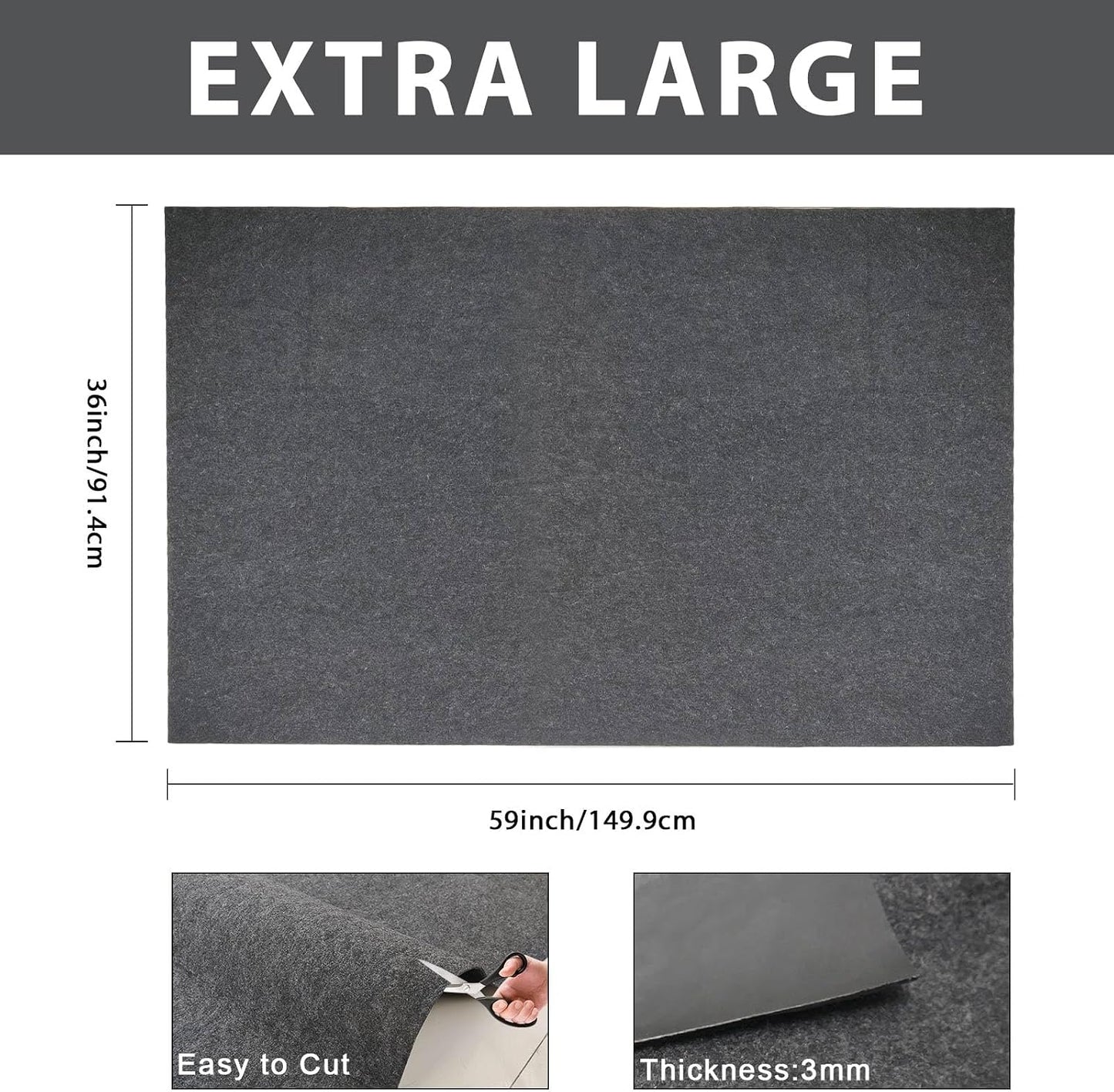 Alfombrilla derrames aceite XL 36x59" set 2 reutiliz.