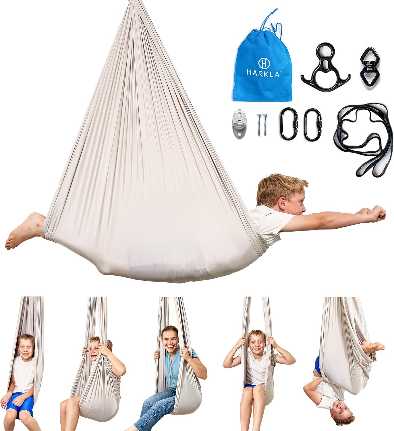 Columpio sensorial para niños y adultos 300lb tela suave