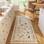 Tapete cocina antiderrap 2'6"x8' beige con reverso goma