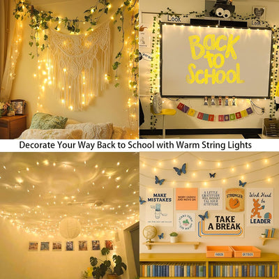 Cadena luces LED 98ft 200 luces Navidad