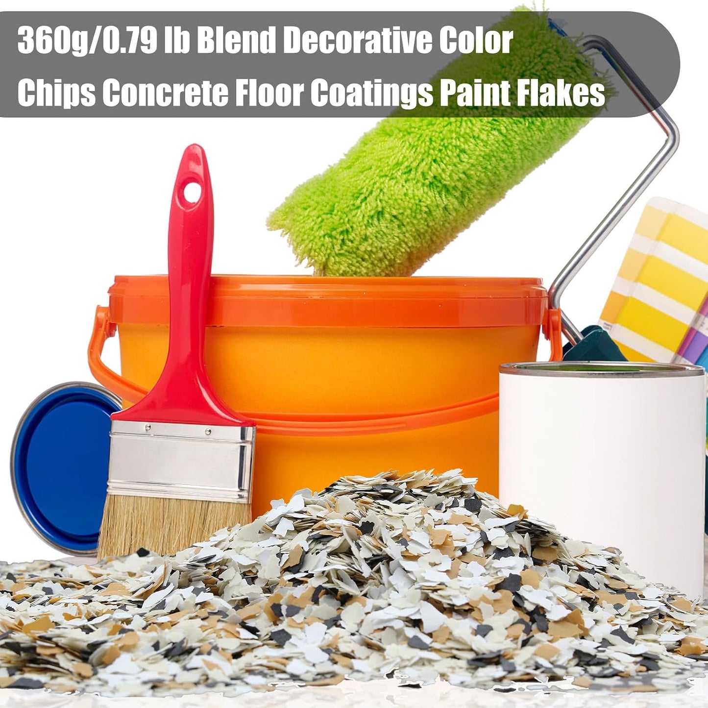 Chips decorativos para pintura de suelo garaje 360g