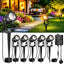 Kit 6 luces paisaje LED blanco cálido con transformador
