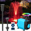 Fuente estanque con luces LED y bomba 660 GPH P1104D