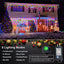 Luces carámbano exterior 33ft 400 LED 8 modos