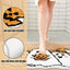 Alfombra baño Halloween antideslizante decoración hogar