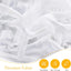 Cortinas cama con toldos 8 paneles 45x96pulg blanco transparente