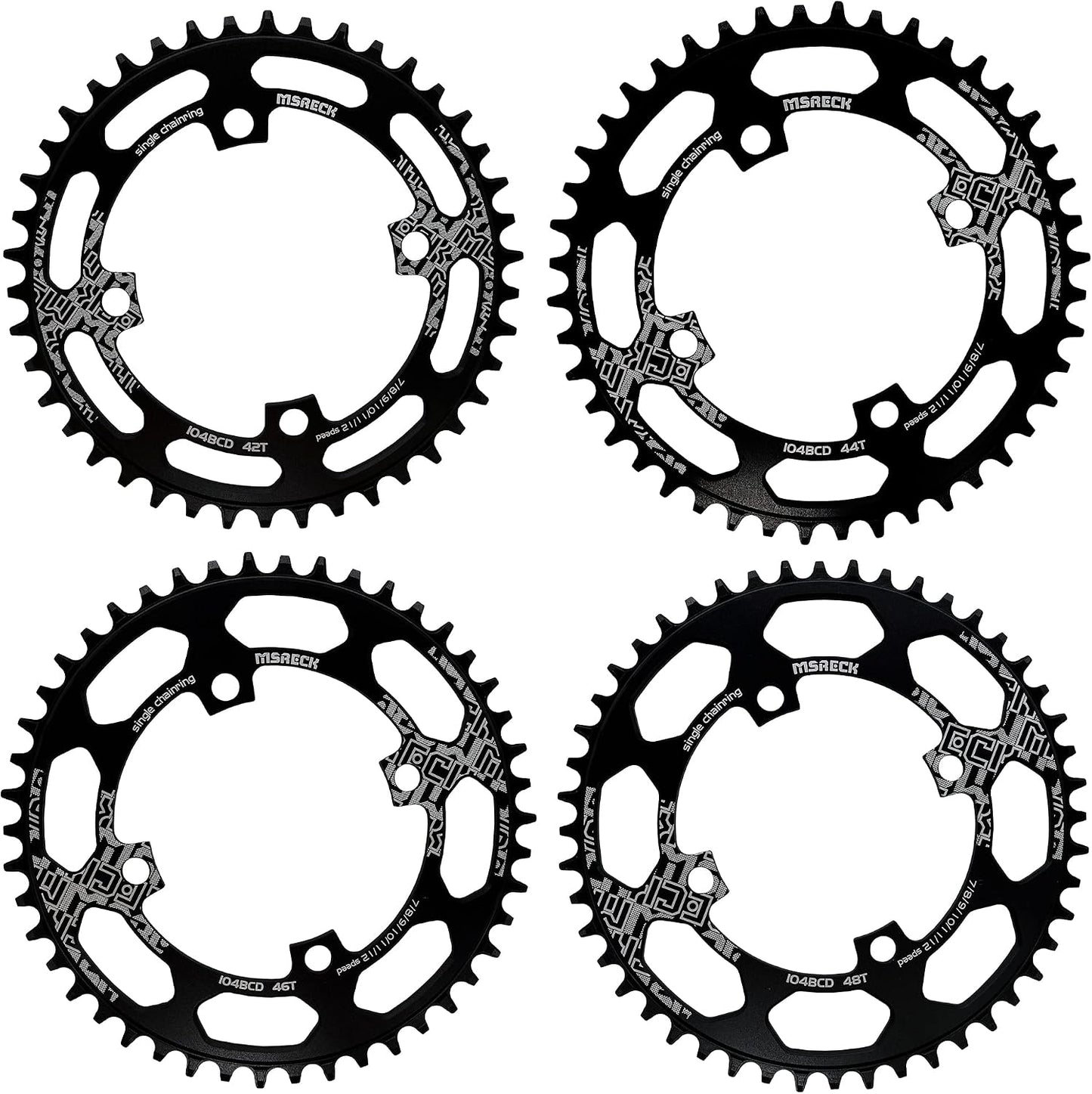 Anillo cadena bicicleta carretera MTB 104 BCD 32T a 52T