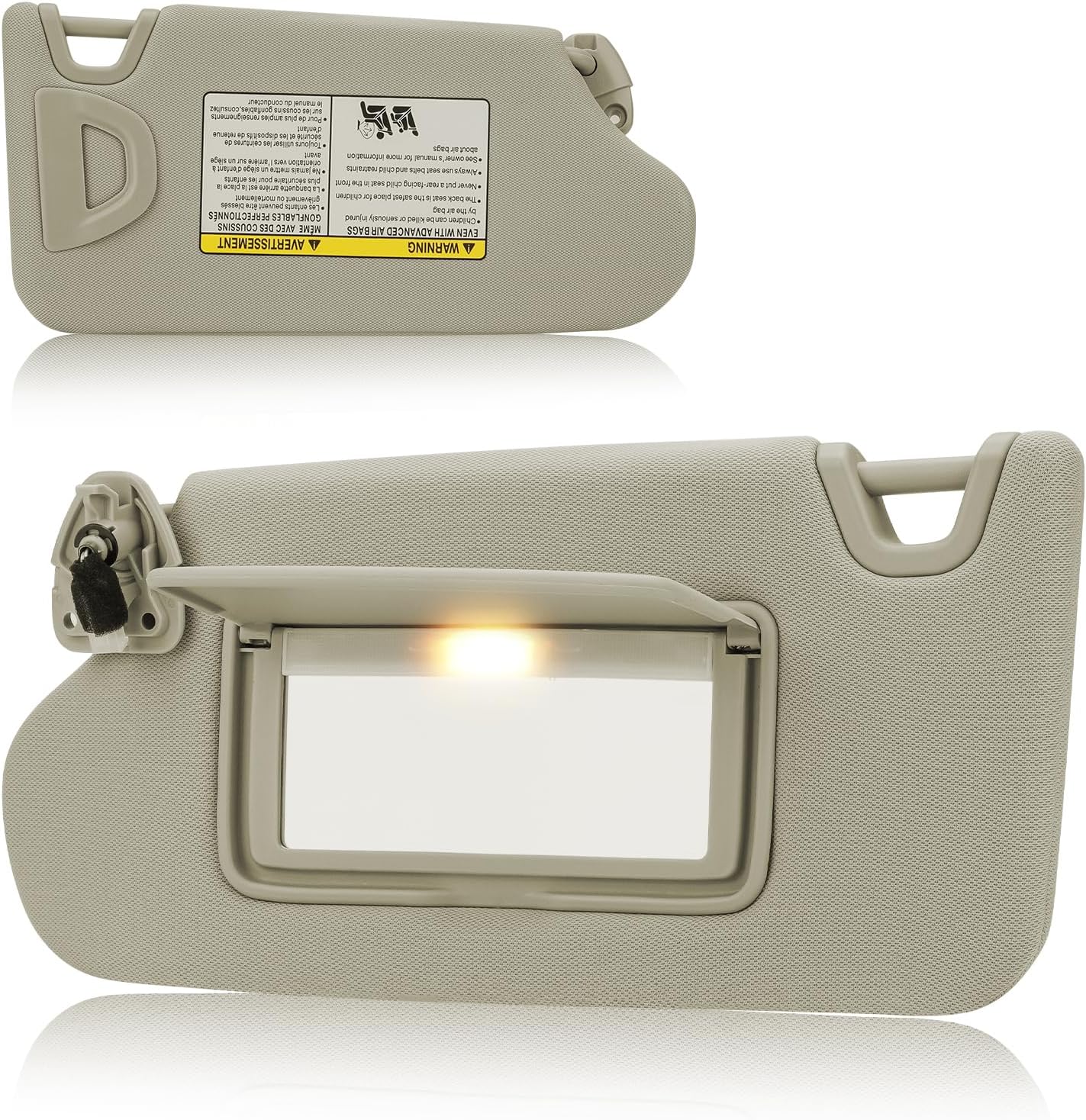Visera izquierda con luz Nissan Altima 96401-3TA2A beige