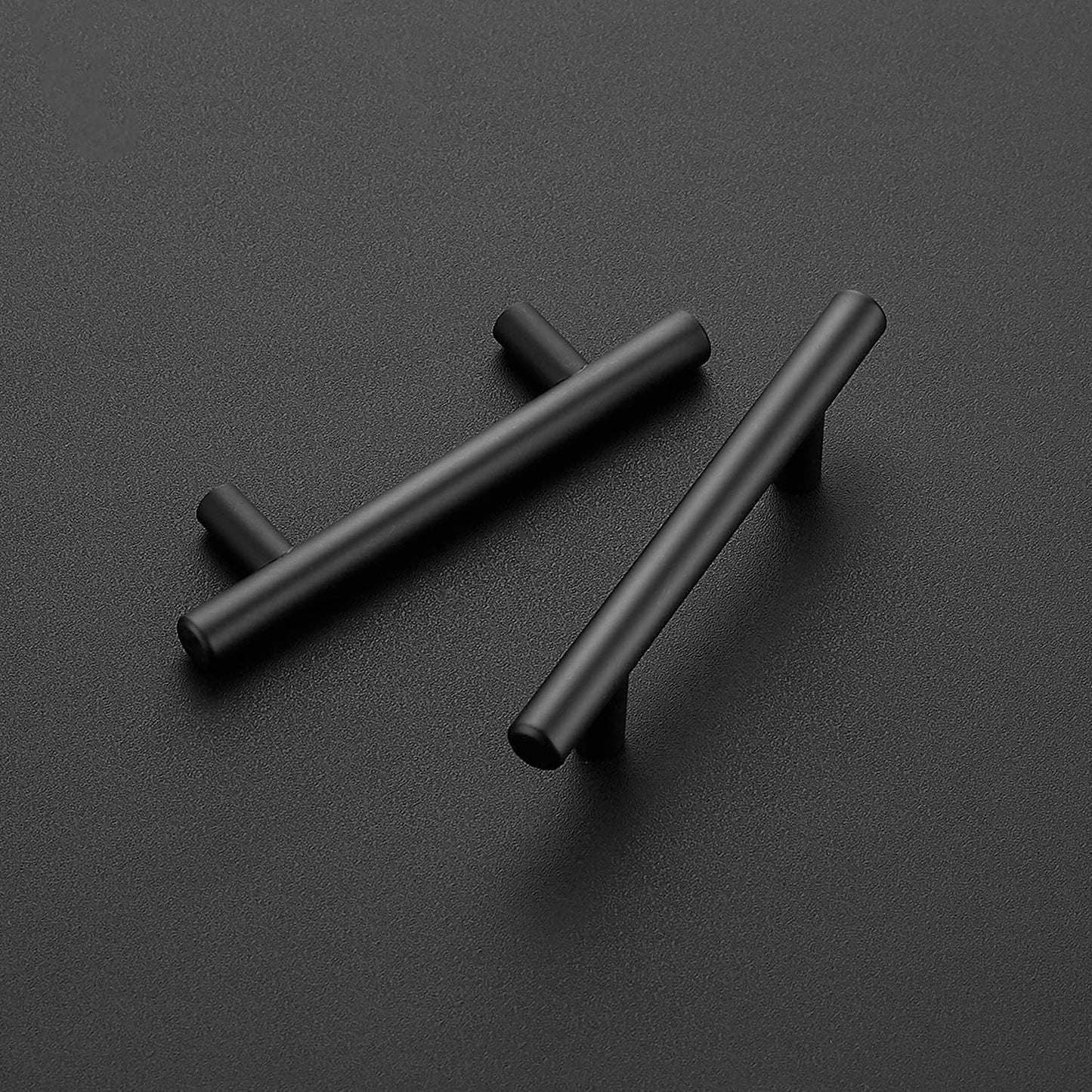 Manijas 5pulg para armarios y cocinas 3pulg pack 30 negro