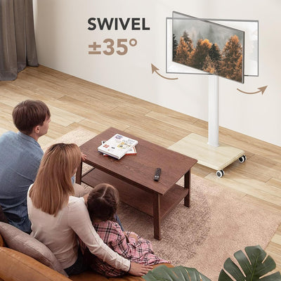 Soporte TV móvil 27-65pulg con ruedas ajustable