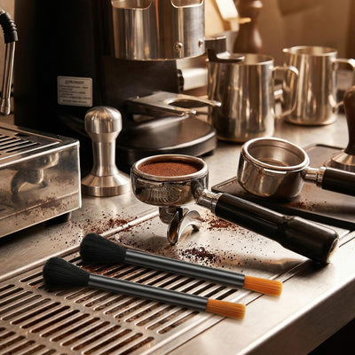 2 Cepillos Limpieza Molinillo Cafetera Espresso Barista