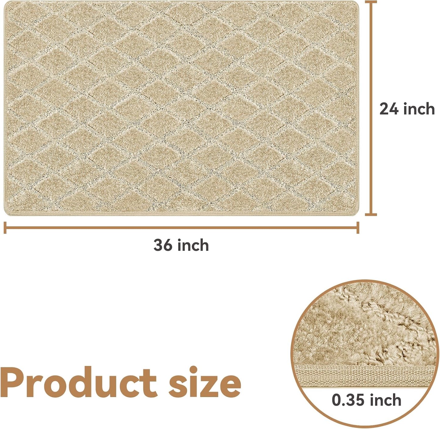 Alfombra peldaños 24x36" adhesiva antiderrap beige