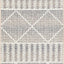 Alfombra área exterior Dalyan 2x6ft gris/marfil