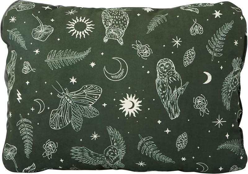 Almohada comprimible camping 12x16pulg color bosque