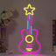 Letrero neón guitarra con luz LED USB para dormitorio estudio