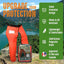 Kit casco cortador profesional 37 naranja