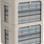 Set 2 Contenedores Almacenamiento Ropa Tela Lino con Ventana
