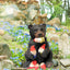 Estatua gnomos traviesos oso negro 14.5pulg resina