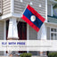 Bandera Laos 3x5ft Poliéster Ojales Latón Doble Costura