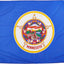 Bandera Minnesota 4x6ft fabricada EE.UU.