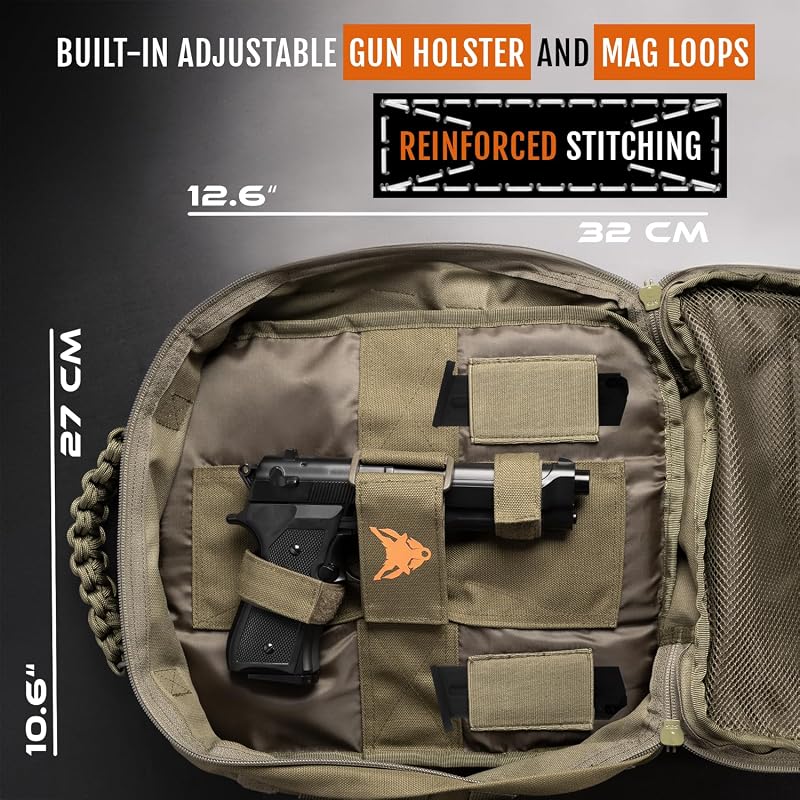 Bolsa hombro táctica con correas MOLLE funda S y S
